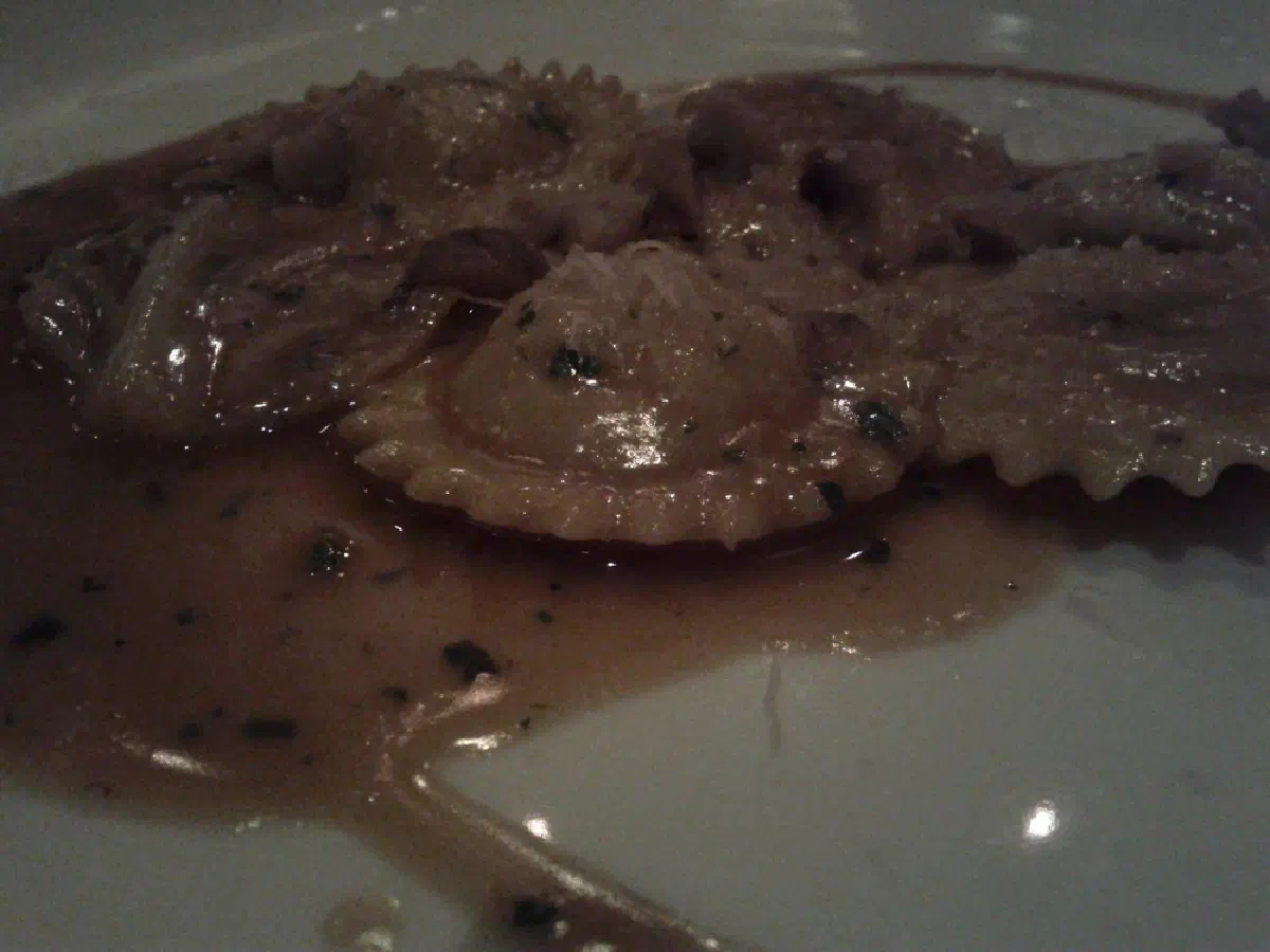 flour + water: rabbit raviolini w/ chestnuts and sage
